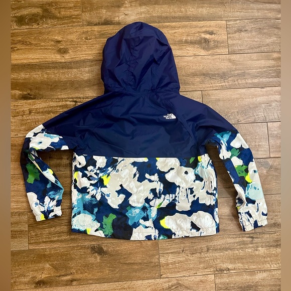 THE NORTH FACE Womans Antora Rain Hoodie Summit Navy Summit Navy Abstract Floral - Picture 5 of 9